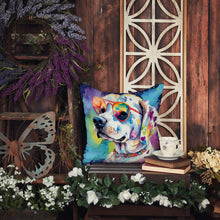 Load image into Gallery viewer, Hippie Dawg Fabric Decorative Pillow