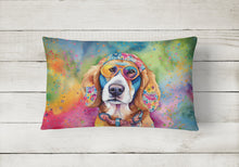Load image into Gallery viewer, Hippie Dawg Fabric Decorative Pillow