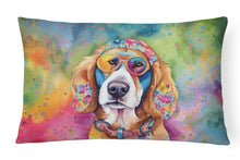 Load image into Gallery viewer, Hippie Dawg Fabric Decorative Pillow