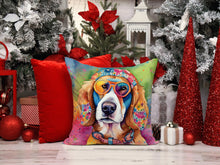 Load image into Gallery viewer, Hippie Dawg Fabric Decorative Pillow