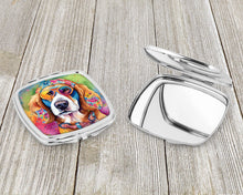 Load image into Gallery viewer, Hippie Dawg Compact Mirror – Stylish Purse Mirror with Artistic Covers