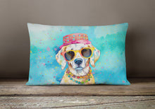 Load image into Gallery viewer, Hippie Dawg Fabric Decorative Pillow