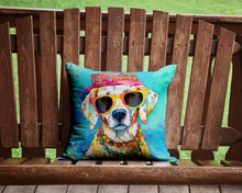 Load image into Gallery viewer, Hippie Dawg Throw Pillow - 14x14 Decorative Pillow – Art for Your Home &amp; Patio