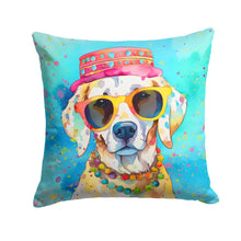 Load image into Gallery viewer, Hippie Dawg Throw Pillow - 14x14 Decorative Pillow – Art for Your Home &amp; Patio
