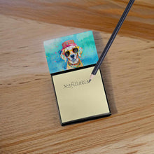 Load image into Gallery viewer, Hippie Dawg Sticky Note Holder- Refiilable Desk Accessory Note Pad