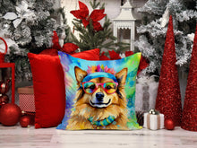Load image into Gallery viewer, Hippie Dawg Throw Pillow - 14x14 Decorative Pillow – Art for Your Home &amp; Patio
