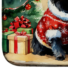 Load image into Gallery viewer, Affenpinscher Cozy Christmas Dish Drying Mat