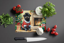Load image into Gallery viewer, Affenpinscher Cozy Christmas Glass Cutting Boards – Durable, Decorative Kitchen Art Large