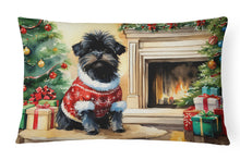 Load image into Gallery viewer, Affenpinscher Cozy Christmas Throw Pillow