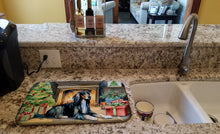 Load image into Gallery viewer, Afghan Hound Cozy Christmas Dish Drying Mat