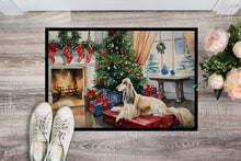 Load image into Gallery viewer, Afghan Hound Cozy Christmas Doormat - Large 24x36 – Indoor/Outdoor Floor Mat with Artistic Flair