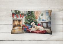Load image into Gallery viewer, Afghan Hound Cozy Christmas Throw Pillow