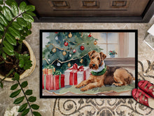 Load image into Gallery viewer, Airedale Terrier Cozy Christmas Doormat - Large 24x36 – Indoor/Outdoor Floor Mat with Artistic Flair