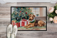 Load image into Gallery viewer, Airedale Terrier Cozy Christmas Doormat - 18X27 Indoor / Outdoor Rug | Made in USA