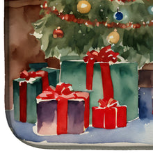Load image into Gallery viewer, Alaskan Klee Kai Cozy Christmas Dish Drying Mat