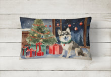 Load image into Gallery viewer, Alaskan Klee Kai Cozy Christmas Throw Pillow