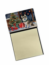 Load image into Gallery viewer, Alaskan Klee Kai Cozy Christmas Sticky Note Holder- Refiilable Desk Accessory Note Pad