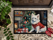 Load image into Gallery viewer, American Eskimo Cozy Christmas Doormat - Large 24x36 – Indoor/Outdoor Floor Mat with Artistic Flair