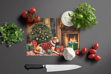 Load image into Gallery viewer, American Foxhound Cozy Christmas Glass Cutting Boards – Durable, Decorative Kitchen Art Large