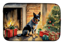 Load image into Gallery viewer, Australian Cattle Dog Cozy Christmas Dish Drying Mat