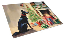 Load image into Gallery viewer, Australian Kelpie Cozy Christmas Glass Cutting Boards – Durable, Decorative Kitchen Art Large