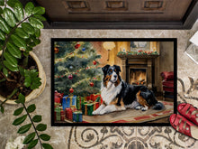 Load image into Gallery viewer, Australian Shepherd Cozy Christmas Doormat - Large 24x36 – Indoor/Outdoor Floor Mat with Artistic Flair