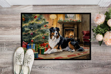 Load image into Gallery viewer, Australian Shepherd Cozy Christmas Doormat