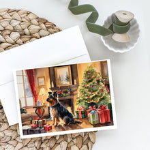 Load image into Gallery viewer, Australian Terrier Cozy Christmas Greeting Cards - Blank Note Cards – 8-Pack of Artist-Designed Cards with Envelopes