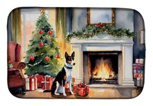 Load image into Gallery viewer, Basenji Cozy Christmas Dish Drying Mat