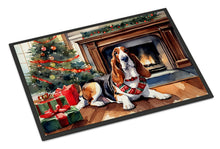 Load image into Gallery viewer, Basset Hound Cozy Christmas Doormat - Large 24x36 – Indoor/Outdoor Floor Mat with Artistic Flair