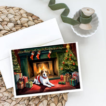 Load image into Gallery viewer, Beagle Cozy Christmas Greeting Cards - Blank Note Cards – 8-Pack of Artist-Designed Cards with Envelopes