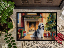 Load image into Gallery viewer, Bearded Collie Cozy Christmas Doormat - Large 24x36 – Indoor/Outdoor Floor Mat with Artistic Flair