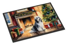Load image into Gallery viewer, Bearded Collie Cozy Christmas Doormat - Large 24x36 – Indoor/Outdoor Floor Mat with Artistic Flair