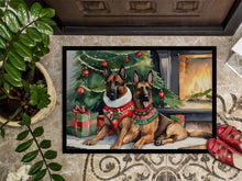 Load image into Gallery viewer, Belgian Malinois Cozy Christmas Doormat - Large 24x36 – Indoor/Outdoor Floor Mat with Artistic Flair
