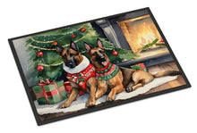 Load image into Gallery viewer, Belgian Malinois Cozy Christmas Doormat - Large 24x36 – Indoor/Outdoor Floor Mat with Artistic Flair