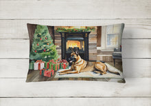 Load image into Gallery viewer, Belgian Malinois Cozy Christmas Throw Pillow