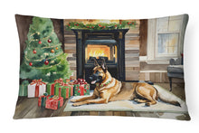 Load image into Gallery viewer, Belgian Malinois Cozy Christmas Throw Pillow