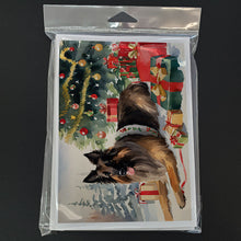 Load image into Gallery viewer, Belgian Tervuren Cozy Christmas Greeting Cards - Blank Note Cards – 8-Pack of Artist-Designed Cards with Envelopes