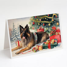 Load image into Gallery viewer, Belgian Tervuren Cozy Christmas Greeting Cards - Blank Note Cards – 8-Pack of Artist-Designed Cards with Envelopes
