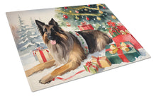 Load image into Gallery viewer, Belgian Tervuren Cozy Christmas Glass Cutting Boards – Durable, Decorative Kitchen Art Large
