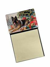 Load image into Gallery viewer, Belgian Tervuren Cozy Christmas Sticky Note Holder- Refiilable Desk Accessory Note Pad