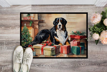 Load image into Gallery viewer, Bernese Mountain Dog Cozy Christmas Doormat