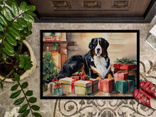 Load image into Gallery viewer, Bernese Mountain Dog Cozy Christmas Doormat