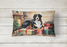 Load image into Gallery viewer, Bernese Mountain Dog Cozy Christmas Throw Pillow