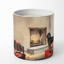 Load image into Gallery viewer, Black and Tan Coonhound Cozy Christmas Decorative Soy Candle