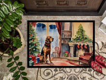 Load image into Gallery viewer, Bloodhound Cozy Christmas Doormat - Large 24x36 – Indoor/Outdoor Floor Mat with Artistic Flair