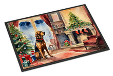 Load image into Gallery viewer, Bloodhound Cozy Christmas Doormat - Large 24x36 – Indoor/Outdoor Floor Mat with Artistic Flair