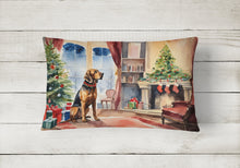 Load image into Gallery viewer, Bloodhound Cozy Christmas Throw Pillow