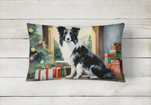 Load image into Gallery viewer, Border Collie Cozy Christmas Throw Pillow