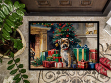Load image into Gallery viewer, Border Terrier Cozy Christmas Doormat - Large 24x36 – Indoor/Outdoor Floor Mat with Artistic Flair